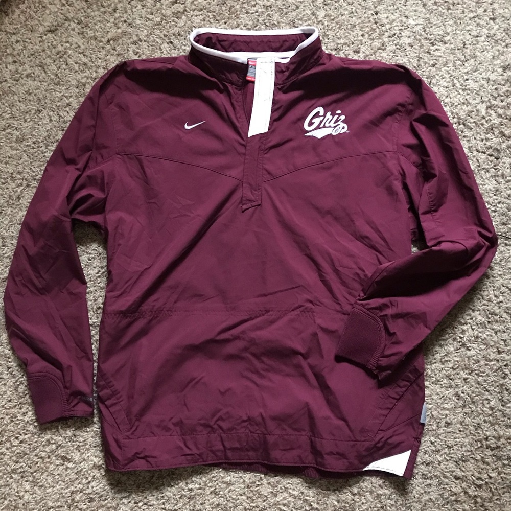Nike Montana Grizzlies Quarter Zip Windbreaker